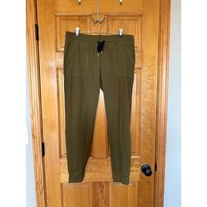 Zyia Active Olive Green Joggers Womens XL Athletic Sweatpants Drawstring Pockets